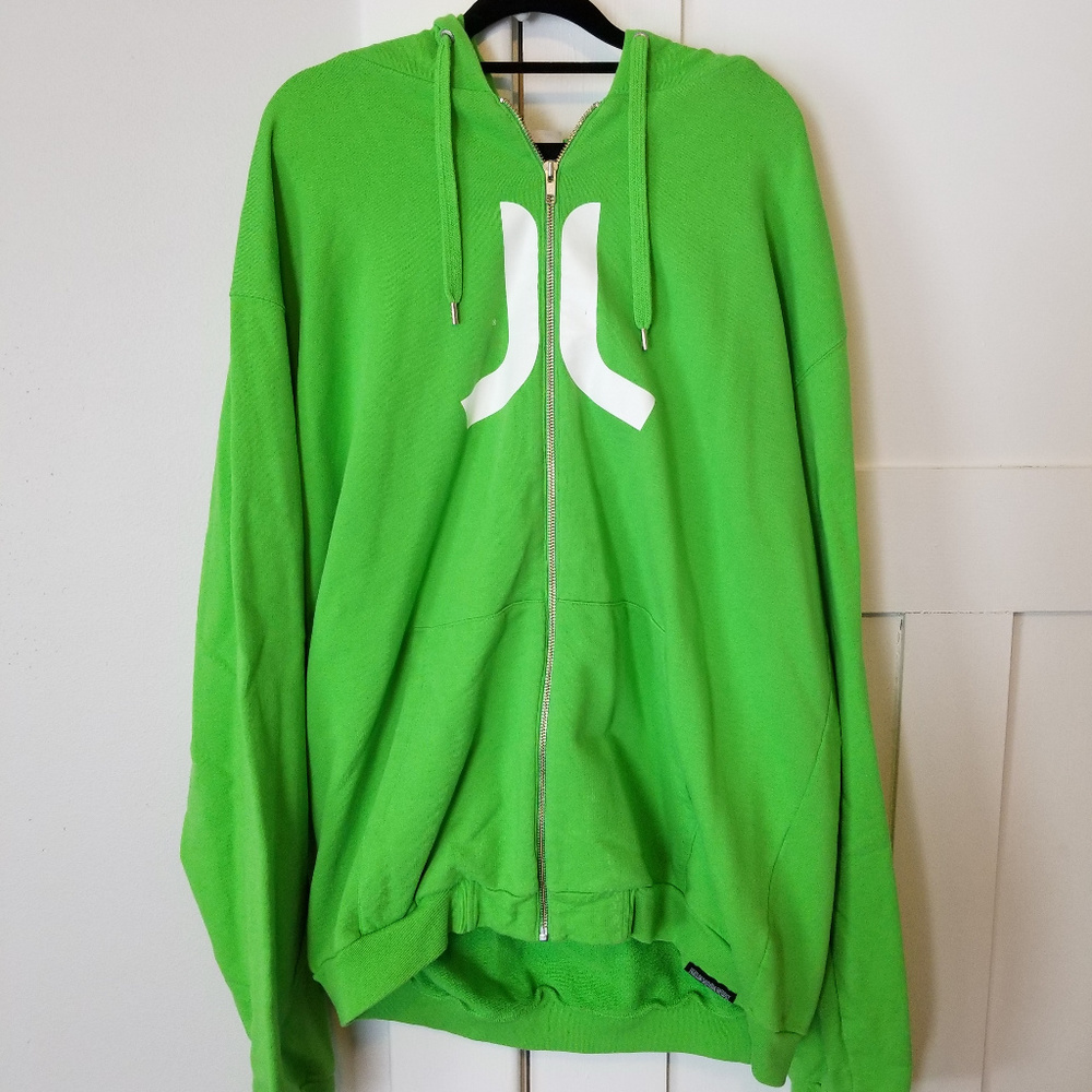 Mens WESC zip up hooded sweatshirt size XXL